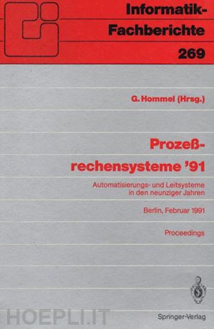 hommel günter (curatore) - prozeßrechensysteme ’91