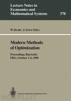 krabs werner (curatore); zowe jochem (curatore) - modern methods of optimization