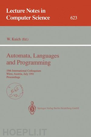 kuich werner (curatore) - automata, languages and programming