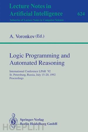 voronkov andrei (curatore) - logic programming and automated reasoning