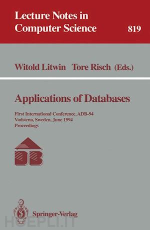 litwin witold (curatore); risch tore (curatore) - applications of databases