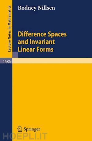 nillsen rodney - difference spaces and invariant linear forms