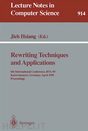 hsiang jieh (curatore) - rewriting techniques and applications