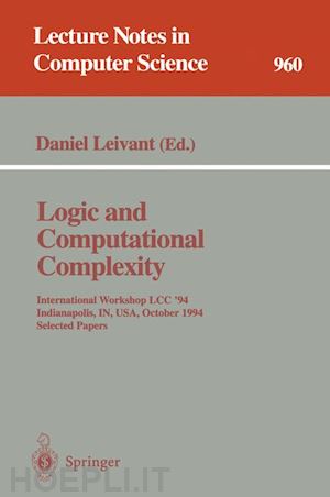 leivant daniel (curatore) - logic and computational complexity