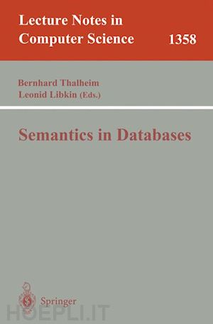 thalheim bernhard (curatore); libkin leonid (curatore) - semantics in databases