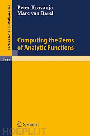 kravanja peter; barel marc van - computing the zeros of analytic functions