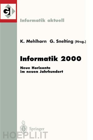 mehlhorn kurt (curatore); snelting gregor (curatore) - informatik 2000