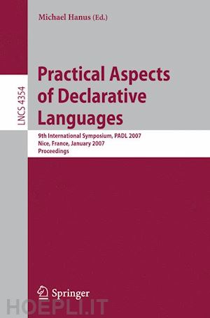 hanus michael (curatore) - practical aspects of declarative languages