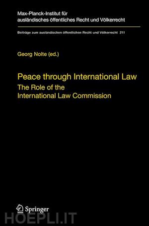 nolte georg (curatore) - peace through international law