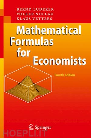 luderer bernd; nollau volker; vetters klaus - mathematical formulas for economists