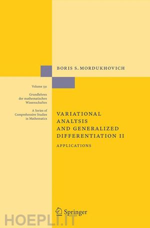 mordukhovich boris s. - variational analysis and generalized differentiation ii