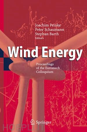 peinke joachim (curatore); schaumann peter (curatore); barth stephan (curatore) - wind energy