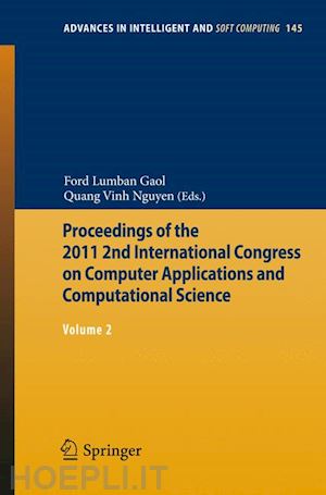 gaol ford lumban (curatore); nguyen quang vinh (curatore) - proceedings of the 2011 2nd international congress on computer applications and computational science