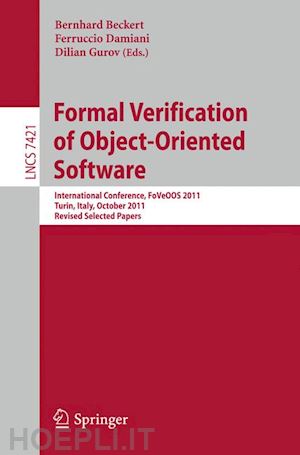 beckert bernhard (curatore); damiani ferruccio (curatore); gurov dilian (curatore) - formal verification of object-oriented software
