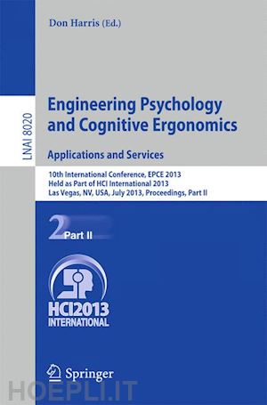 harris don (curatore) - engineering psychology and cognitive ergonomics. applications and services