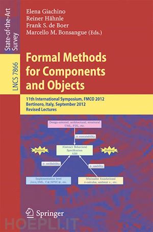 giachino elena (curatore); hähnle reiner (curatore); de boer frank s. (curatore); bonsangue marcello m. (curatore) - formal methods for components and objects