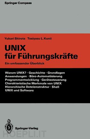 shirota yukari; kunii tosiyasu l. - unix für führungskräfte