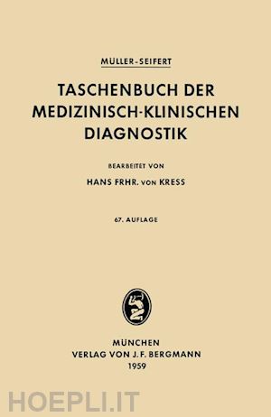 müller friedrich; seifert otto - taschenbuch der medizinisch-klinischen diagnostik