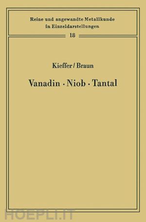 kieffer richard; braun horst - vanadin niob · tantal