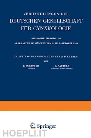 schröder robert (curatore); naujoks hermann (curatore) - archiv für gynäkologie