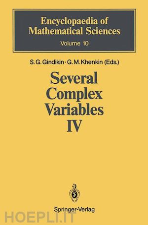 gindikin semen g. (curatore); khenkin gennadij m. (curatore) - several complex variables iv