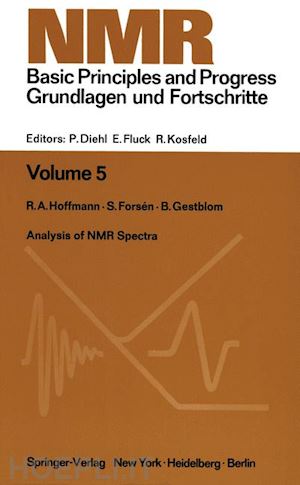 hoffman r. a.; forsen s.; gestblom b. - analysis of nmr spectra