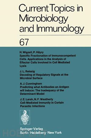 arber w.; rott r.; schweiger h. g.; sela m.; syru?ek l.; vogt p. k.; wecker e.; haas r.; henle w.; hofschneider p. h.; humphrey j. h.; jerne n. k.; koldovský p.; koprowski h.; maaløe o. - current topics in microbiology and immunology / ergebnisse der microbiologie und immunitätsforschung