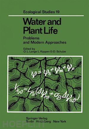 lange o.l. (curatore); kappen ludger (curatore); schulze e.-d. (curatore) - water and plant life
