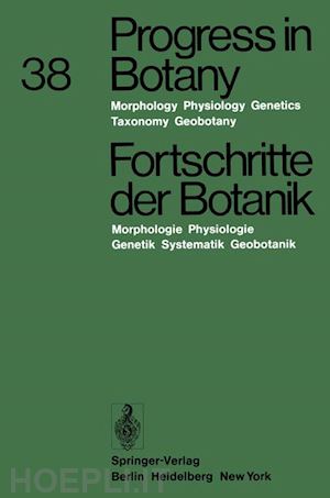 ellenberg heinz; esser karl; merxmüller hermann; schnepf eberhard; ziegler hubert - progress in botany / fortschritte der botanik