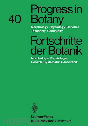 ellenberg heinz; esser karl; merxmüller hermann; schnepf eberhard; ziegler hubert - progress in botany/fortschritte der botanik