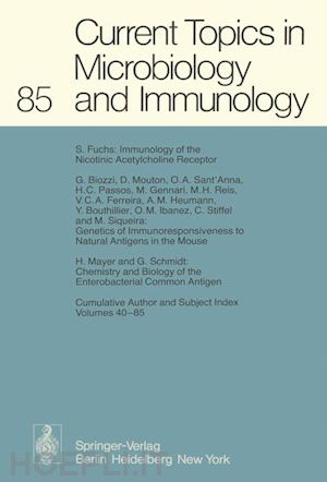 arber w.; melchers f.; rott r.; schweiger h. g.; syru?ek l.; vogt p. k.; falkow s.; henle w.; hofschneider p. h.; humphrey j. h.; klein j.; koldovský p.; koprowski h.; maaløe o. - current topics in microbiology and immunology