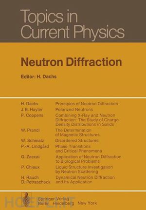 dachs h. (curatore) - neutron diffraction