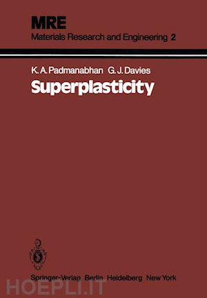 padmanabhan k anantha; davies g.j. - superplasticity