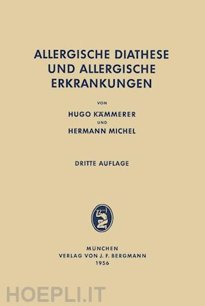 kämmerer hugo; michel hermann - allergische diathese und allergische erkrankungen