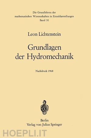 lichtenstein leon - grundlagen der hydromechanik