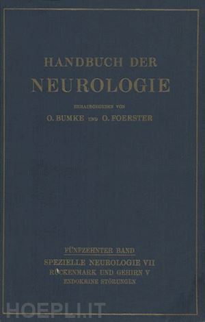 jores a.; nothmann m.; bumke o. (curatore); foerster o. (curatore) - endokrine störungen