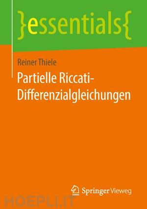 thiele reiner - partielle riccati-differenzialgleichungen