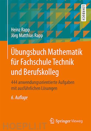 rapp heinz; rapp jörg matthias - Übungsbuch mathematik für fachschule technik und berufskolleg