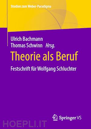 bachmann ulrich (curatore); schwinn thomas (curatore) - theorie als beruf