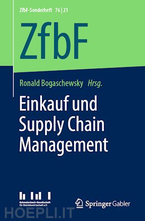 bogaschewsky ronald (curatore) - einkauf und supply chain management