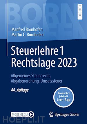 bornhofen manfred; bornhofen martin c. - steuerlehre 1 rechtslage 2023