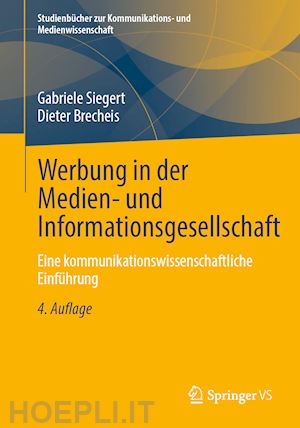 siegert gabriele; brecheis dieter - werbung in der medien- und informationsgesellschaft