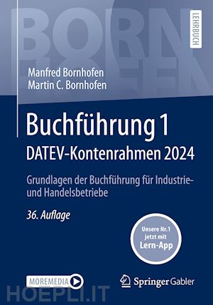 bornhofen manfred; bornhofen martin c. - buchführung 1 datev-kontenrahmen 2024