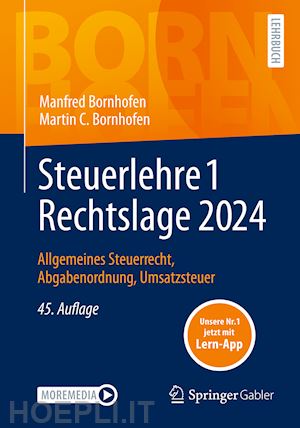 bornhofen manfred; bornhofen martin c. - steuerlehre 1 rechtslage 2024