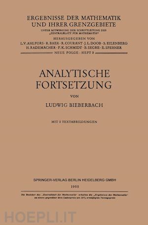 bieberbach ludwig - analytische fortsetzung