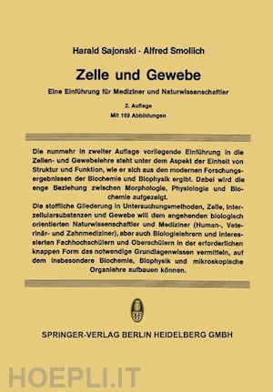 sajonski harald; smollich alfred - zelle und gewebe