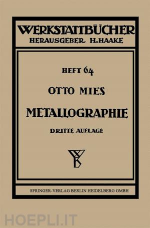 mies otto - metallographie