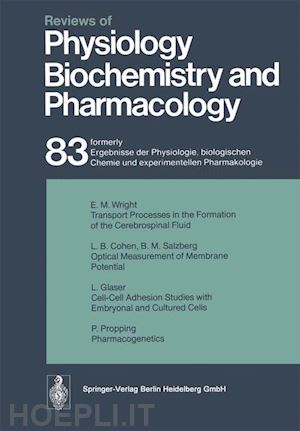 adrian r. h.; rasmussen h.; renold a. e.; trendelenburg u.; ullrich k.; vogt w.; weber a.; helmreich e.; holzer h.; jung r.; krayer o.; linden r. j.; lynen f.; miescher p. a.; piiper j. - reviews of physiology, biochemistry and pharmacology