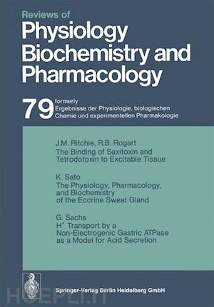 adrian r. h.; rasmussen h.; renold a. e.; trendelenburg u.; ullrich k.; vogt w.; weber a.; holzer h.; helmreich e.; jung r.; kramer k.; krayer o.; linden r. j.; lynen f.; miescher p. a.; piiper j. - reviews of physiology, biochemistry and pharmacology