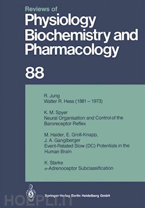 adrian r. h.; rasmussen h.; renold a. e.; trendelenburg u.; ullrich k.; vogt w.; weber a.; helmreich e.; holzer h.; jung r.; krayer o.; linden r. j.; lynen f.; miescher p. a.; piiper j. - reviews of physiology, biochemistry and pharmacology